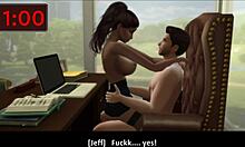 Întâlnirea fierbinte a femeilor căsătorite cu vecinul ei în Sims 4