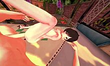 Chizuru Ichinoses fa sesso selvaggio di lato in un hentai 3D