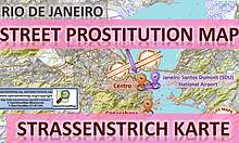 Sexuální mapa Rio de Janeira s scénami pro dospívající a prostitutky